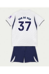 Tottenham Hotspur Micky van de Ven #37 Jalkapallovaatteet Lasten Kotipeliasu 2026-27 Lyhythihainen (+ Lyhyet housut)